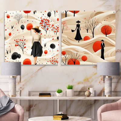 George Oliver Cadencia - Abstract Midcentury Acrylic Wall Art